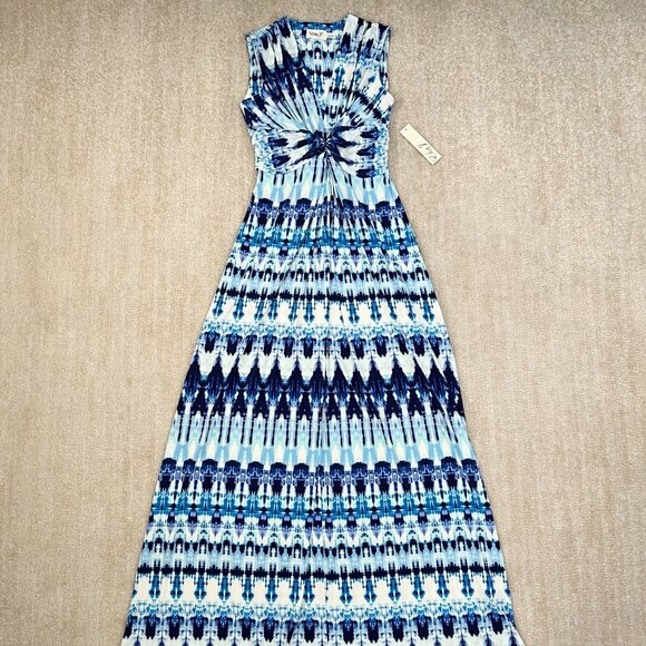 Eliza J Dresses & Skirts - NWT Eliza J Blue and White Boho Summer Maxi Dress 6